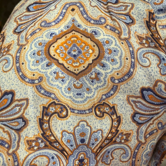 Tommy Bahama 100% Linen Paisley shirt size Large - Picture 4 of 7